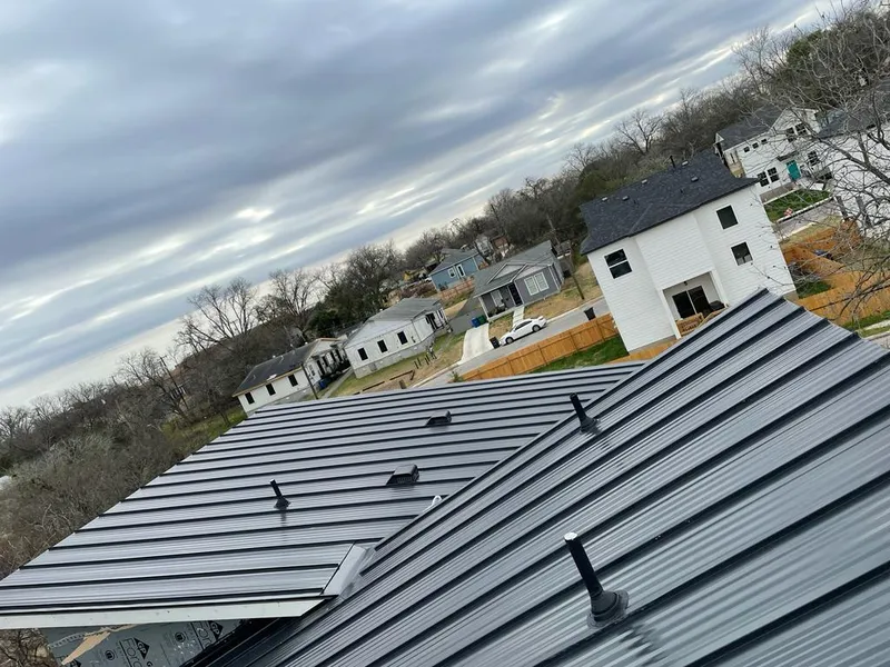 Standing seam metal roof panels with vents for Skylight Repair in West Mifflin